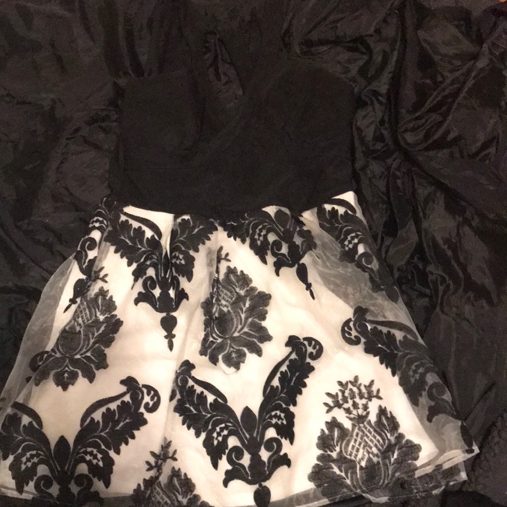 Black and white dress